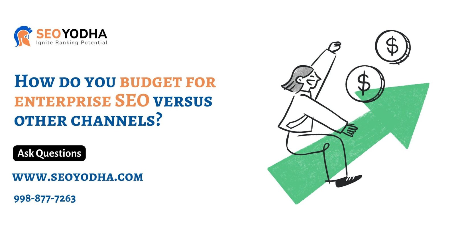 How do you budget for enterprise SEO versus other channels?